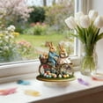 thumbnail image 3 of Acrylic Easter Signboard Ornament 20 cm x 18 cm Standing Decorative Table Display with Bunny and Egg Design, 3 of 6