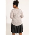 thumbnail image 5 of CASSIE LIZ Plus Size Sweatshirts 5X Long Sleeve Womens Tops Fall Crew Neck Khaki Leopard Print Shirts Fashion Lace Cheetah Loose Fit Tunics Winter Blouses Casual Pullovers 5XL 26W 28W, 5 of 7