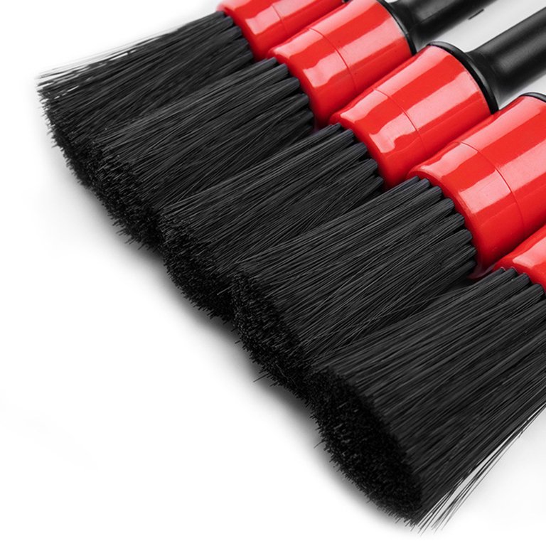 5Pcs Car Detailing Brush,Universal Dry Wet Dual Use Soft Brush