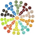 thumbnail image 2 of Juego de dados poliédricos CiaraQ DND 10x7 (70 piezas) con bolsa, 2 of 9