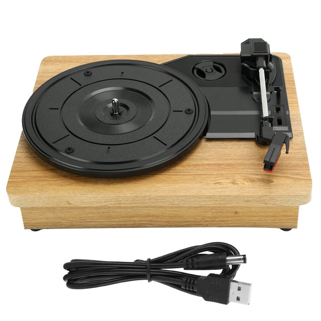 Reproductor de discos de vinilo, tocadiscos de 33/45/78 RPM para equipo de Audio RCA R/L, salida USB DC 5V