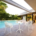 thumbnail image 3 of Siesta ISP160-WHI Table Bistro Ronde Pieuvre Blanche, 3 of 11