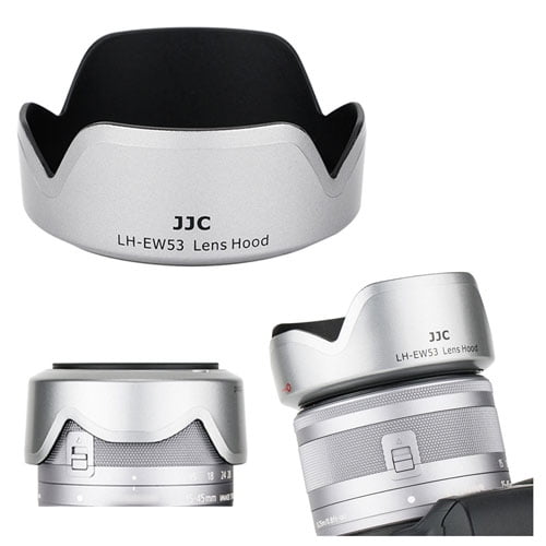 JINYANG Protective Accessories EW-53 Lens Hood Shade for Canon EF-M 15-45mm F3.5-6.3IS STM Lens JINYANG
