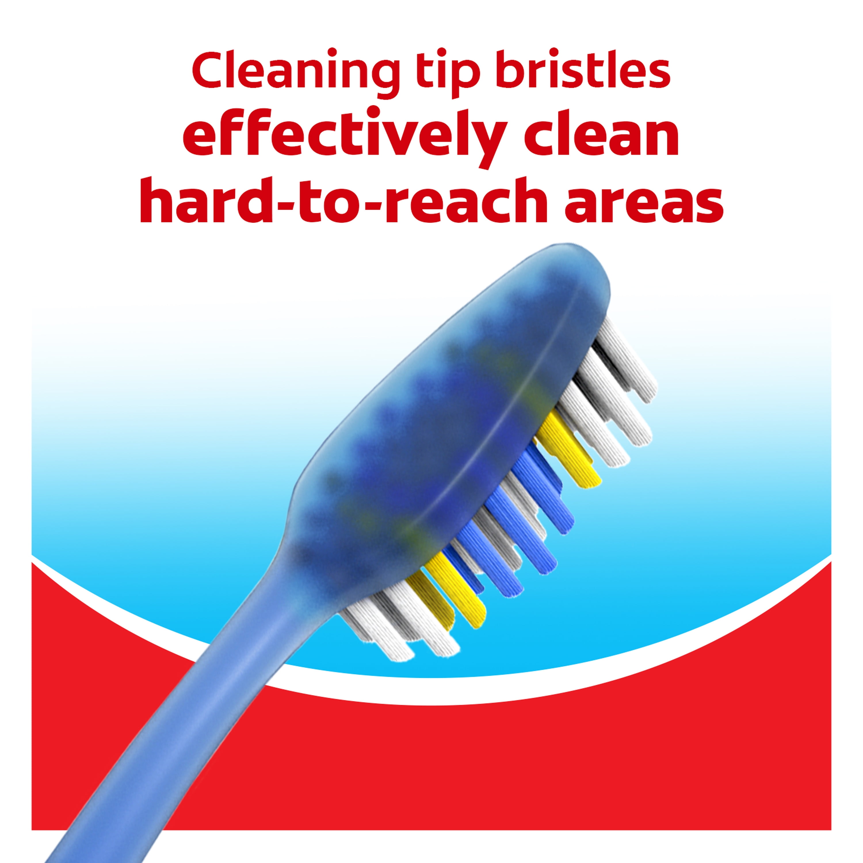 Colgate Extra Clean Toothbrush, Soft Bulk Toothbrush Pack, 6 Pack