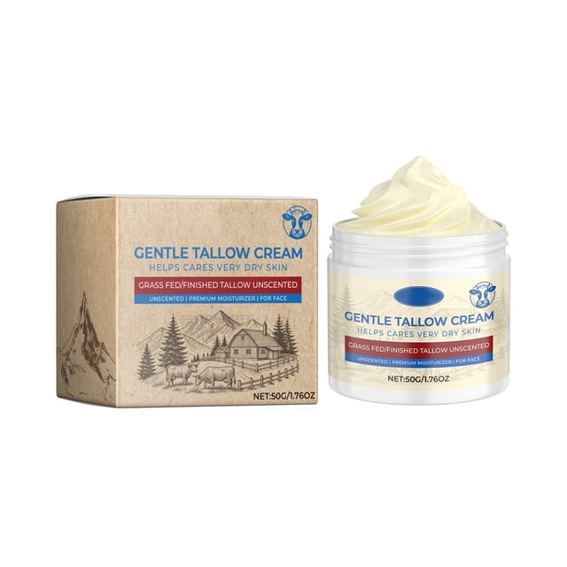 Puntoco Sebo de res Sebo de res para la piel Sebo de res Hidratante facial para rostro y cuerpo Piel sensible 50 g