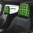 thumbnail image 2 of Kdxio Tennis Balls Pattern Print 2 Piece Car Head Rest Covers Set Auto Front/Rear Seats Headrest Cover Universal Fit Most Cars,Sedan, SUV, 2 of 9