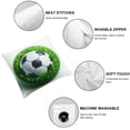 thumbnail image 6 of nygtbtfer Decorative Couch Throw Pillow Covers, Square Set Cushion Case, Soft Couch Pillow Covers - Green Grass White, 6 of 7