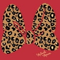 thumbnail image 2 of Men's Mickey & Friends Cheetah Print Minnie Mouse Bow Sweatshirt Red Large, 2 of 4