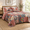 Red Vintage Patchwork-Queen (90 by98 Inch), variant on Red Vintage Patchwork King (96 by108 Inch) Cotton Reversible Bedspread Coverlet Set