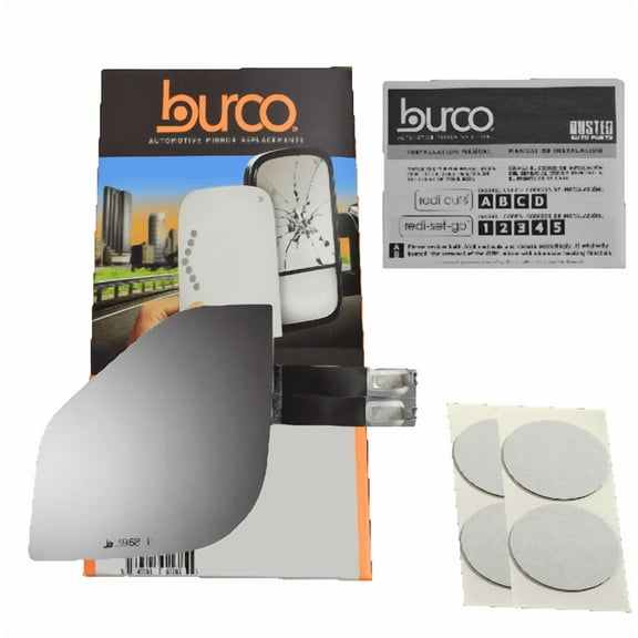 Burco Side View Mirror Replacement Glass - Clear Glass - 3968H