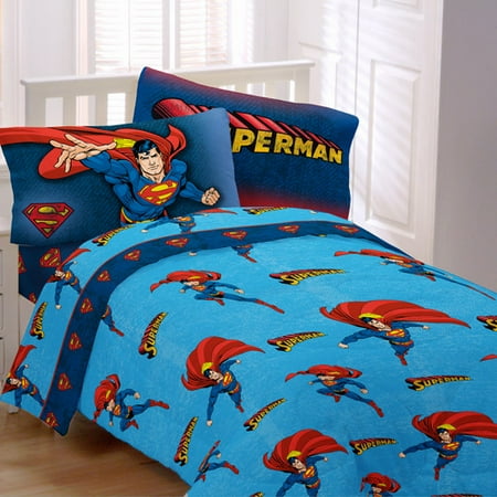 Superman So Super Polyester Bedding Sheet Set - Walmart.com