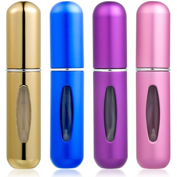 Mini Perfume Bottles, 5ml Portable Travel Atomizer Spray Refillable Perfume Bottle (4 Pieces)