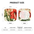 thumbnail image 5 of Bingfone Vibrant Amaryllis Flowers Restaurant Chair Seat Covers,Removable Washable Chair Covers Protects, 5 of 8