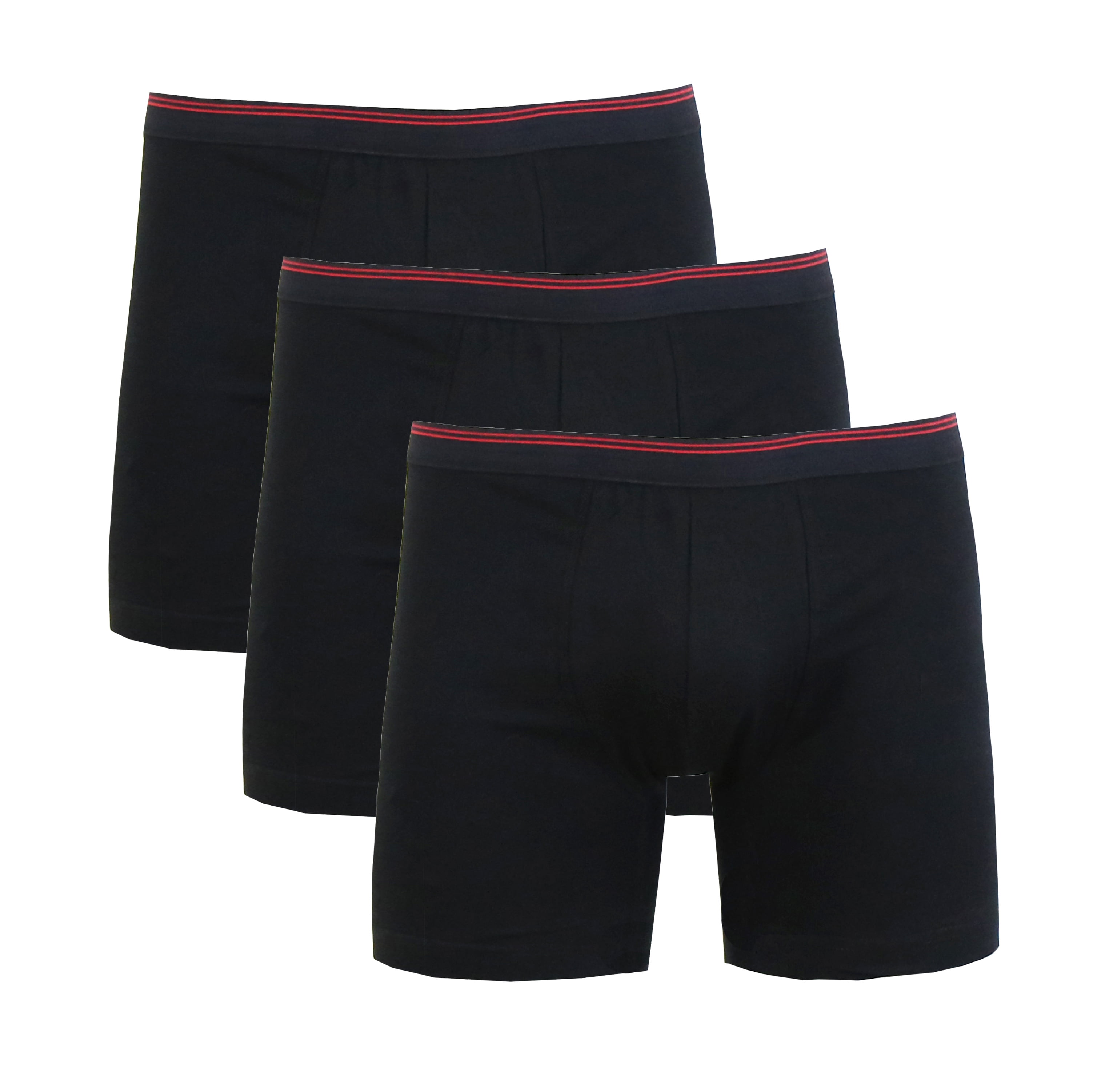 GBH Mens Cotton Blend Tagless Boxer Briefs (3Packs)