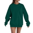 thumbnail image 3 of Cozy Fall Hoodies for Women Oversized Sweatshirt Casual Pullover with Pockets Trendy Autumn Outfits Loungewear Basic, 3 of 4