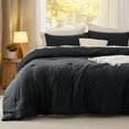 thumbnail image 6 of U by Bedsure 3 Pieces Queen Comforter Bedding Set, Black Comforter Set for All Seasons, 1 Lightweight Prewashed Comforter and 2 Pillowcases,Queen,Black, 6 of 7