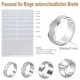 thumbnail image 2 of Reducción de tamaño de anillo, ajustador de anillos sueltos, tamaño de anillo invisible para fijación de anillos anchos, 2 of 4