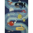 thumbnail image 4 of Furnish My Place Momeni Novelty Animals & Insects Modern Area Rugs, Blue, 8'x10', 4 of 5