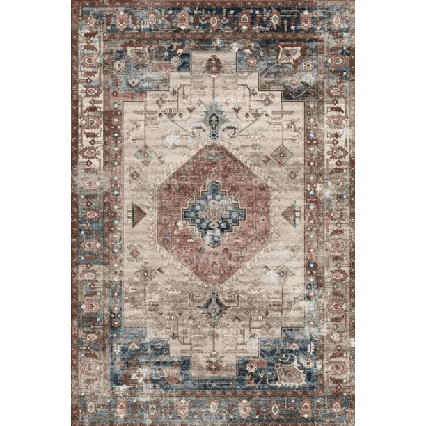 Tapete Decorativo Ayean Currant 160 x 230 cm - Alfombra Grande Saffron Looms