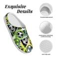 thumbnail image 5 of Goofa Football Doodle Print Womens Mens Cotton Lightweight House Slippers , Washable Home Slippers,Indoor Comfy Bedroom Cozy Slippers-40/41, 5 of 7