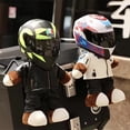 thumbnail image 5 of Muñeco de peluche creativo con forma de motocicleta, bonito casco de locomotora, decoración genial para habitación, regalos de cumpleaños exquisitos para novios, 5 of 5