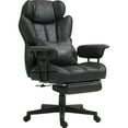 thumbnail image 4 of Office Chair - 400lbs Big And Tall, Black Fabric, Lumbar Support, Reclining, Wide Seat With Foot Rest, Adjustable Ergonomic For Tall Individuals, 400lbs, Microfiber,, 4 of 6