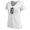 thumbnail image 2 of Women's White WNBA Marble V-Neck T-Shirt, 2 of 3