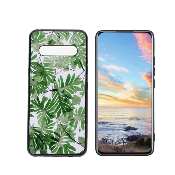 Compatible with LG V60 ThinQ 5G Phone Case, Leaves-171 Case Men Women, Flexible Silicone Shockproof Case for LG V60 ThinQ 5G