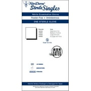 NitriDerm Exam Glove Large Sterile Single Nitrile Standard Cuff Length Textured Fingertips Blue 109300 - Box of 100