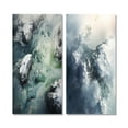 thumbnail image 2 of Designart "Arctic Glacier Aerial Cloudscape View III" Glacier Wall Art Set Of 2 - Country White Canvas Set For Living Room Decor, 2 of 6