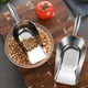 thumbnail image 2 of GOOHOCHY Ounce Ice Scoop Cuchara grande de acero inoxidable para arroz con frijoles dulces (plateado), 2 of 8