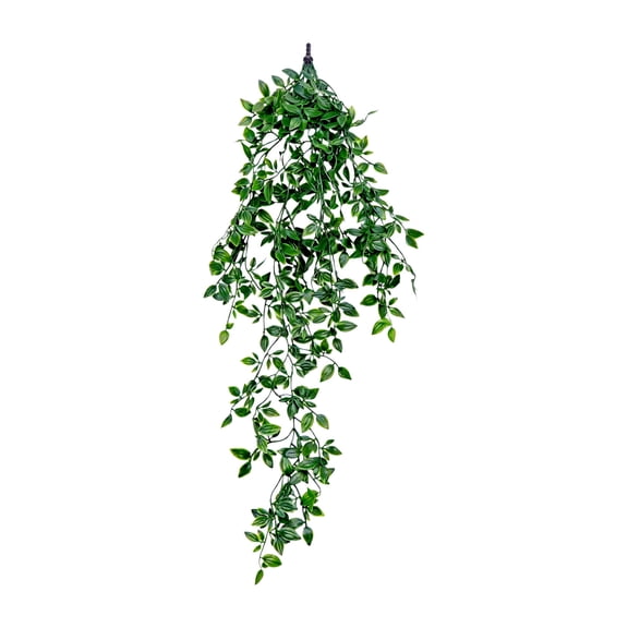 Faux Ivy Trailing Artificial Hanging Plants, Lifelike Fake Leaf Greenery Vines, Decorative Suspended Foliage for Bedroom Wall, Balcony Railing, Patio & Indoor Outdoor Wedding Party Ornament