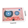 thumbnail image 3 of Xecvkr Cassette Voice Greeting Card 1960s Retro Recordable Message Personalized Keepsake Nostalgic Recordable Gift for Celebrations Wedding Birthday 1 Piece, 3 of 5