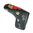 thumbnail image 4 of Golf Mallet Putter Head Cover PU Putter Headcover Fashion Protection Guard Straight Black, 4 of 10