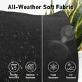 thumbnail image 5 of RADIATA 7-Piece Patio Furniture Set with Fire Pit Table – Modern Luxury 29.3'' High Back Patio Furniture Sectional, Outdoor Sectional with Fire Pit for Backyard Conversation & Lounge Black, 5 of 10