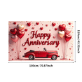 thumbnail image 2 of Colorful Happy Anniversary Banner with Balloons and Confetti Backdrop Background Decorations Party Supplies Photography Props Celebration Decor, 2 of 7