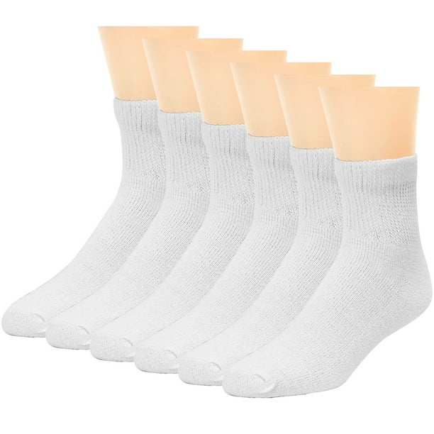 Falari - 6-Pack Diabetic Socks Physicians Approved Socks for Men Women ...
