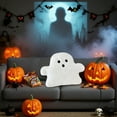 thumbnail image 5 of Antqov Halloween Ghost, Velvet Ghost Shaped Throw Pillow for Halloween Decorations, Cute Halloween Pillow for Halloween Indoor Living Room Couch Sofa Bed Decorations, 5 of 6