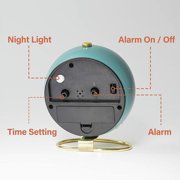 Clock Small Table Clock for Table, Vintage Analog Retro Non Ticking