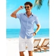 thumbnail image 2 of COOFANDY Button Down Casual Shirts for Men Beach Wear Summer Button up Short Sleeve Stylish Shirts, 2 of 6