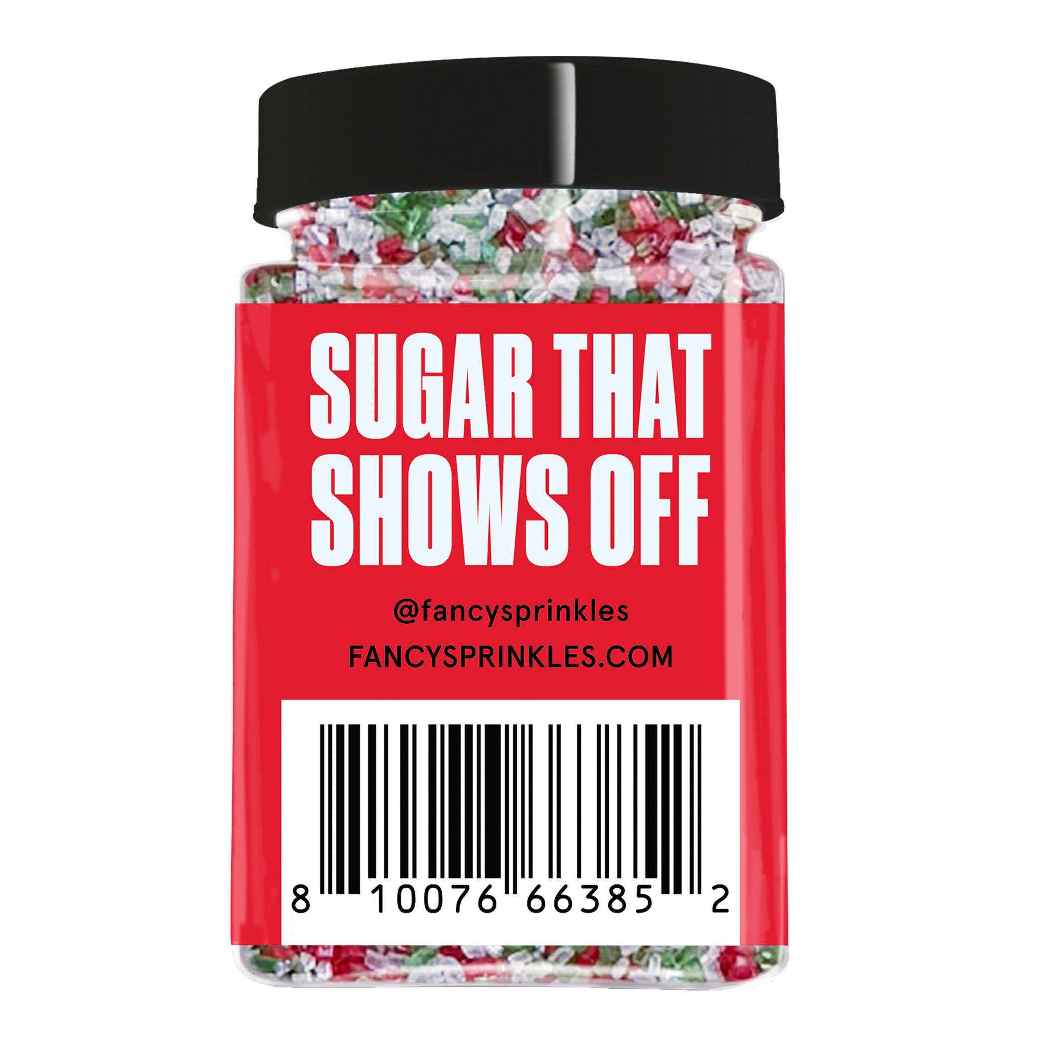 Fancy Sprinkles Frosted Mistletoe Holiday Decorating Sugar, 3 oz