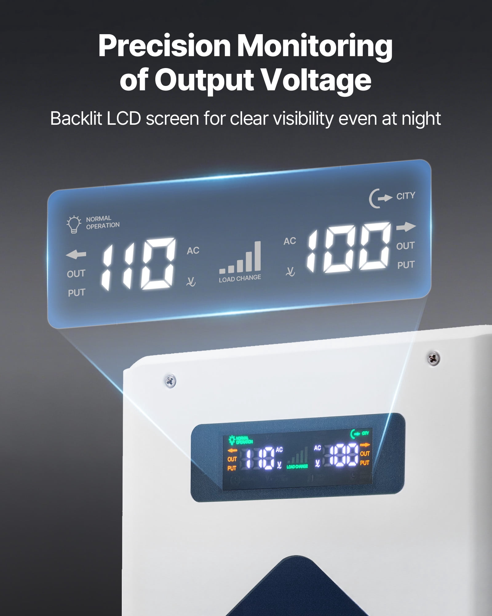 VEVOR Step Down Voltage Converter, 3000W, Heavy Duty Voltage Power Converter, 220V to 110V Power Transformer, with 2 US Outlets, USB Output, LCD Display, Temperature Protection, for 110V Appliances