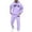 Light Purple, variant on ibiyuan Mens Track Suits 2 Piece Set Big and Tall 5x Pullover Hoodie and Pants Sweatshirt Pullover Tops   Joggers Pants Tracksuits Sportwear Set,Light Purple