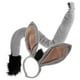 thumbnail image 3 of Conjunto de diadema y cola de disfraz de burro para cosplay de animales para Halloween, Pascua y fiestas de cumpleaños, orejas y cola de felpa para adultos y niños, 3 of 6