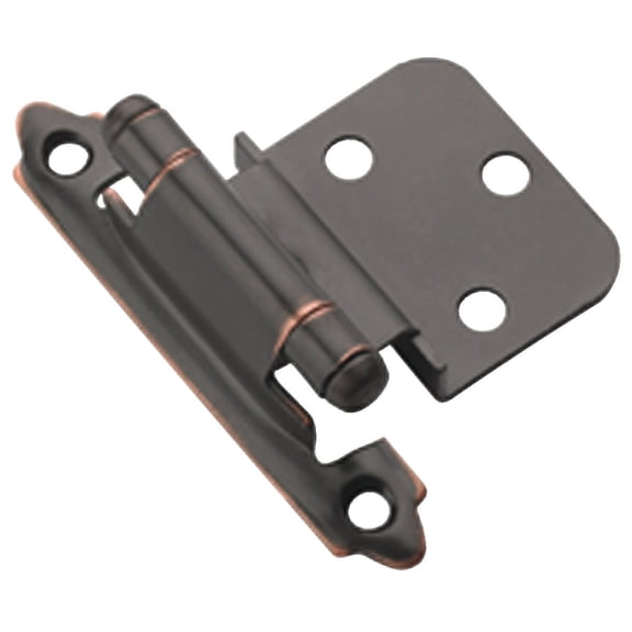 Amerock Cabinet Hinge 3/8 Inset Oil-Rubbed Bronze - Durable Steel - 2 Pack, Qty 25