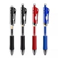 thumbnail image 3 of Bolígrafo de gel de presión rojo, negro y azul de 0,5 mm con punta de bala para señalización junto con el recambio para bolígrafo de oficina, 3 of 4