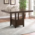 thumbnail image 2 of Yorktown Espresso Wood 7-Piece Counter Storage Dining Set, 2 of 11