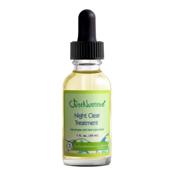 Just Nutritive Clear Acne Night Spot Treatment, Gentle & Natural, No Benzoyl Peroxide, 1 oz