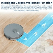 AIRROBO L50+ Robot Vacuum & Mops - Self Empty, Ultrasonic Carpet Detection, 75 Days Hands-Free, 180min Runtime, Smart App Control