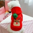 thumbnail image 3 of Dog Christmas Dresses and Hoodie for Small Dogs and Puppies, Girl Dog Dress Sweater Elk Holiday Party Clothes Warm Cotton Skirt, 3 of 7